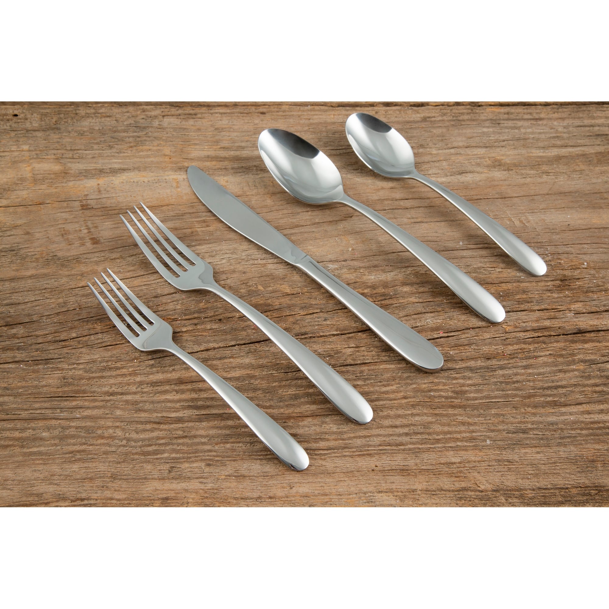 Cambridge Silversmiths 18/0 Jude Mirror 20 Piece Flatware Set, Service