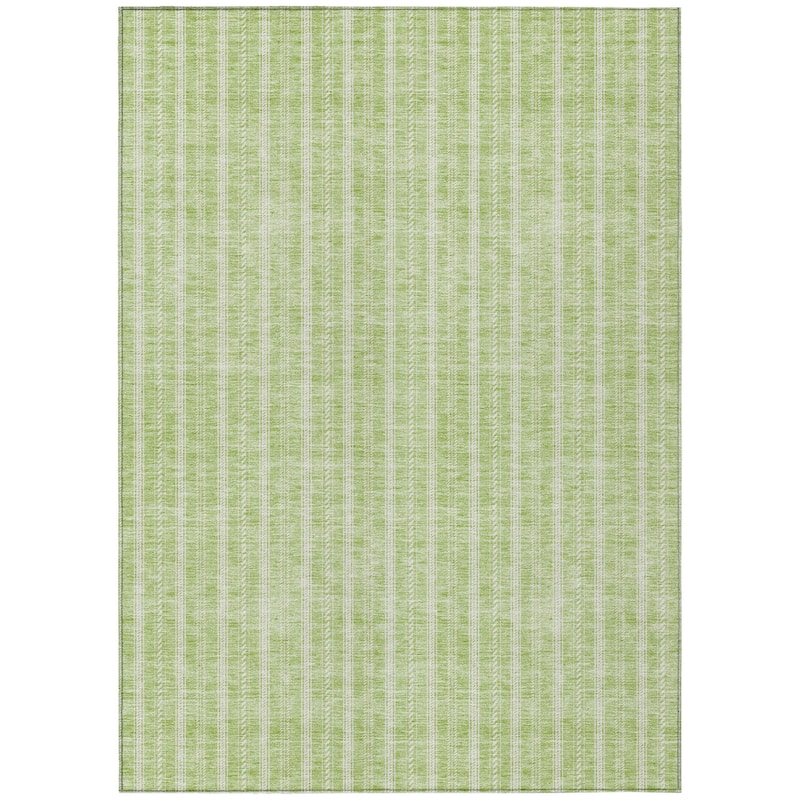 HomeRoots Striped Transitional Rectangle Outdoor Rug