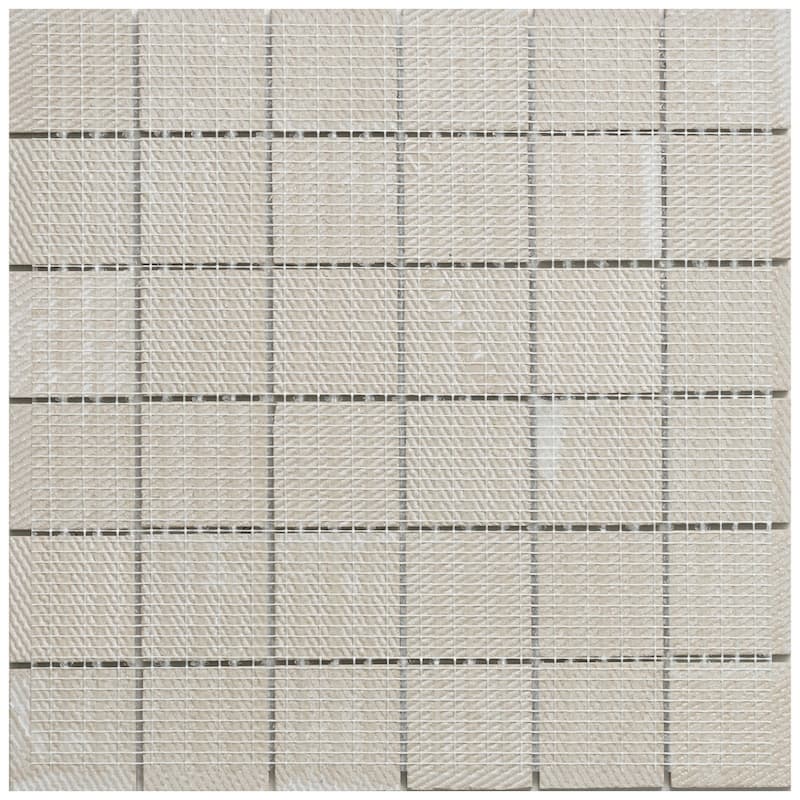 Porto 2x2 Matte Marble Look Porcelain Grid Mosaic Tile - Floor, Wall, Backsplash
