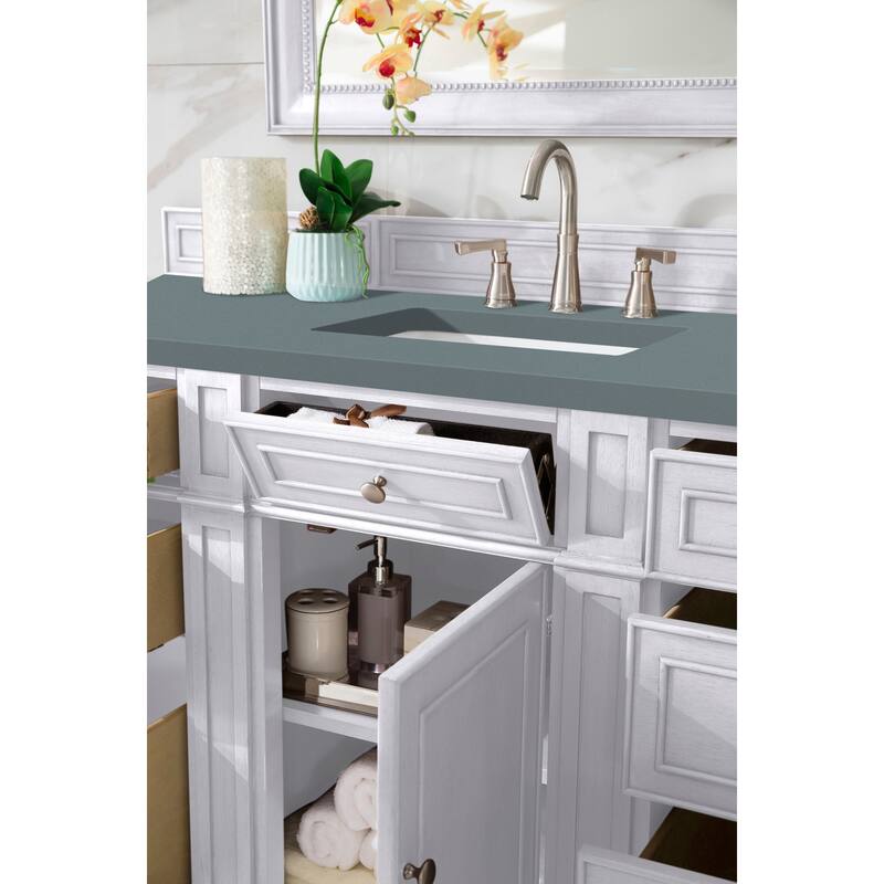 James Martin Vanities Bristol 60" Single Vanity, Bright White