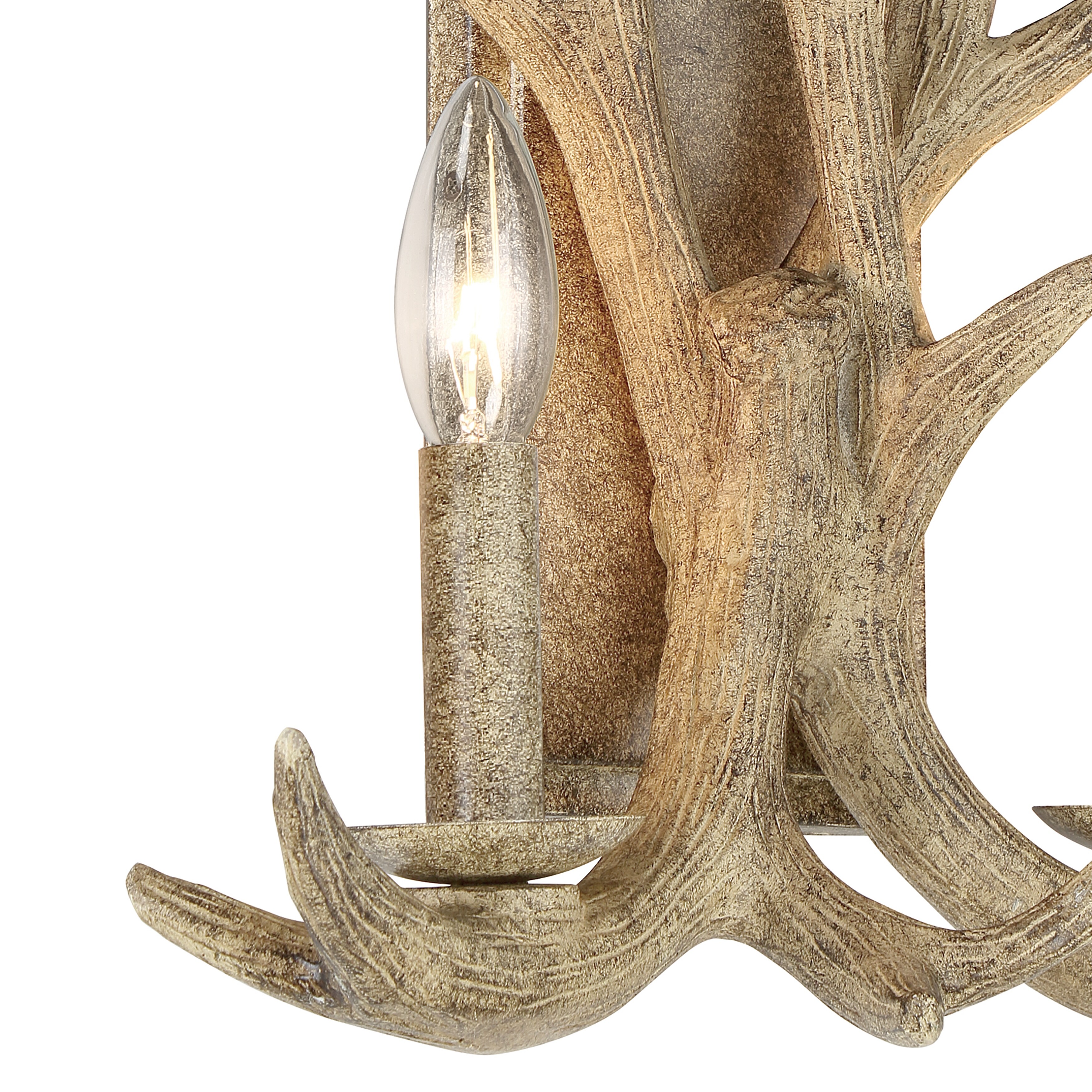 Antler bathroom outlet vanity light