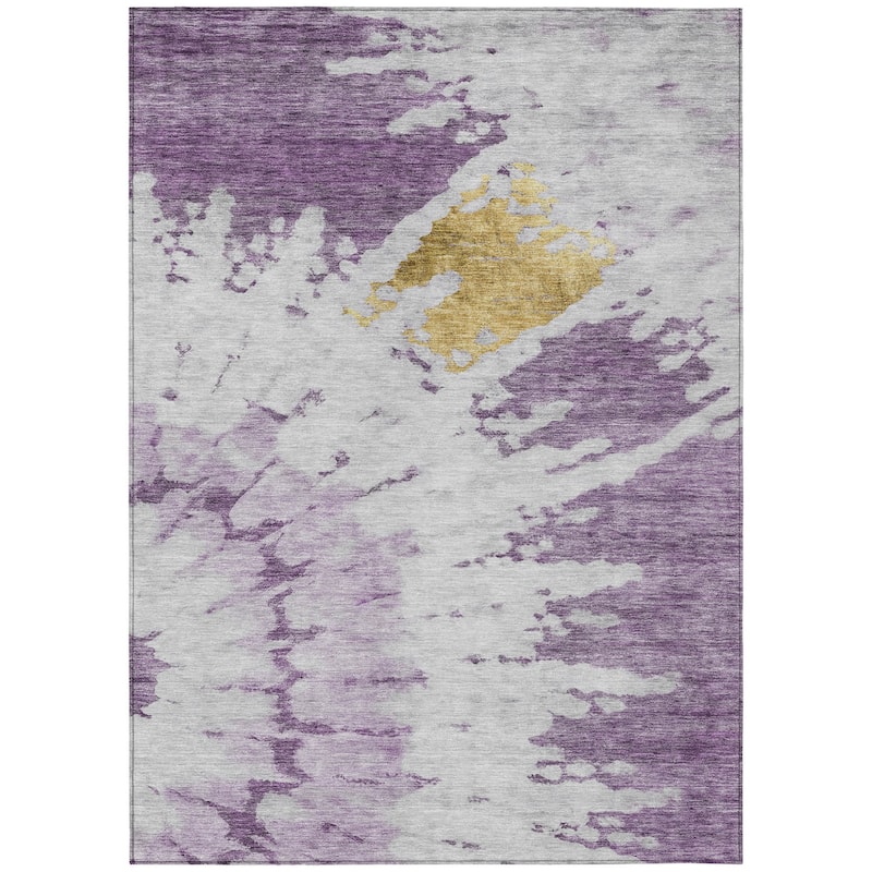 HomeRoots Abstract Transitional Rectangle Outdoor Rug