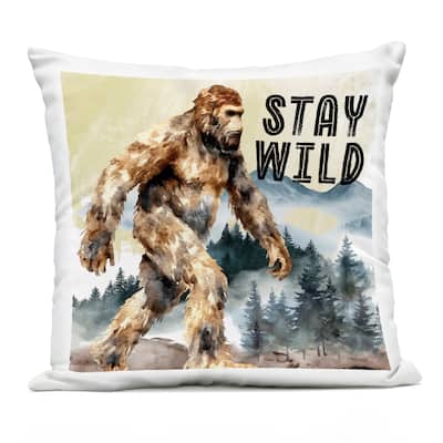 Stupell Stay Wild with Mythical Monster Printed Outdoor Throw Pillow Design by Nicole DeCamp
