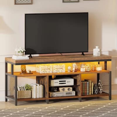 LED TV Stand with Power Outlets Media Console for 50" TVs - 47 inches in width