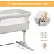 preview thumbnail 20 of 39, Travel Portable Baby Bed Side Sleeper Bassinet Crib with Carrying Bag - 38" x 19.5"-27.5" x 26.5"-34" (L x W x H)