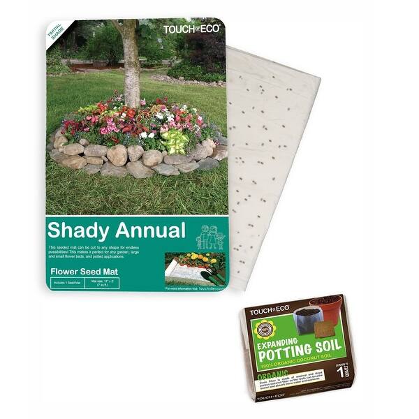 Shop Shady Annual Pre Seeded Flower Mat With Soil Plant Food Overstock 20498015 Shady Annual Mat
