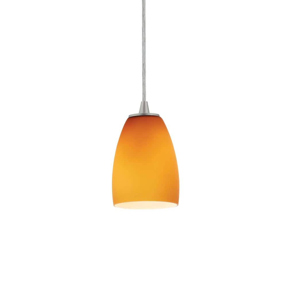 Access Lighting Sherry 1 Light LED Pendant - 5" Wide with Amber Glass
