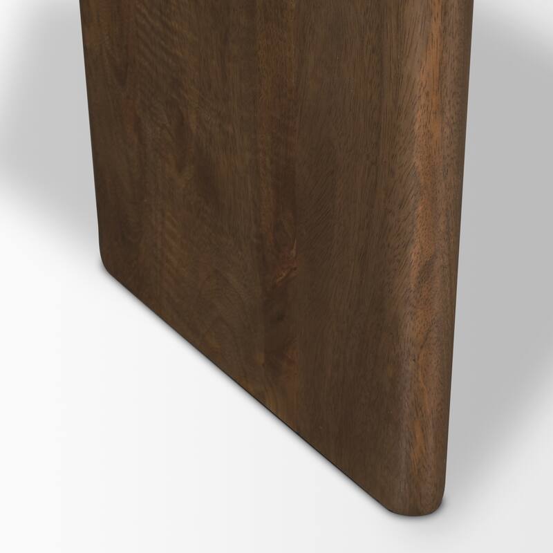 Rumer Dark Brown Wood w/ White Marble Coffee Table - 36.0L x 36.0W x 16.0H