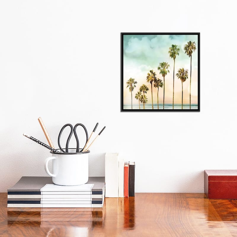 iCanvas "Beach Palms I" by Devon Davis Framed Canvas Print
