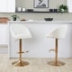 preview thumbnail 76 of 84, Porch & Den Livesey High Back Adjustable Bar Stool with Rounded T Footrest (Set of 2)