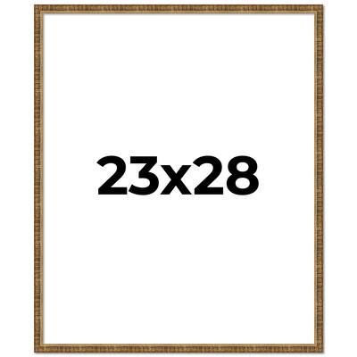 23x28 Frame Gold Solid Wood Picture Frame - Complete Modern Photo