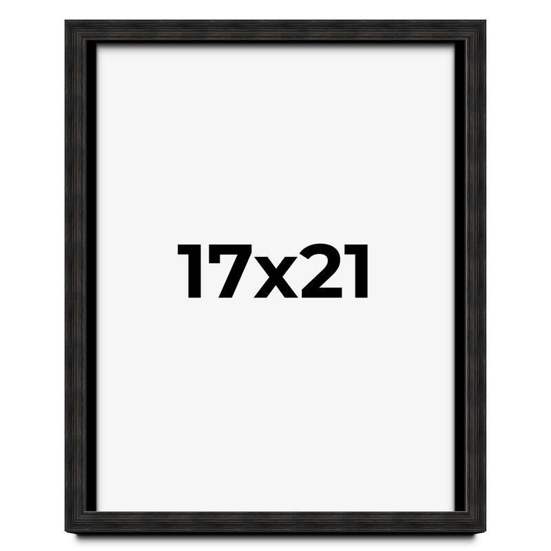 17x21 Shadow Box Black Rustic Barnwood Display Frame | 1.125 Inch