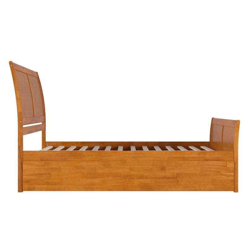 Portland Solid Wood Platform Bed with Matching Footboard and Trundle