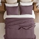 preview thumbnail 99 of 110, Madison Park Quebec Embroidered Reversible Oversized 3-piece Solid Texture Bedspread Quilt Set with Matching Shams