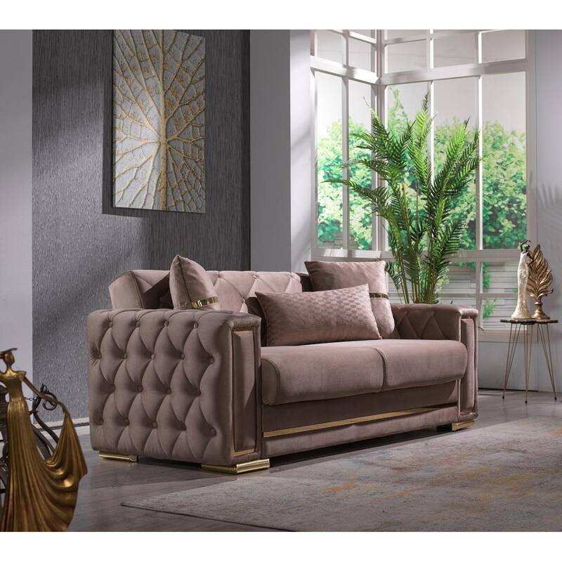 Forizko Square Arms 88" Wide Sofa