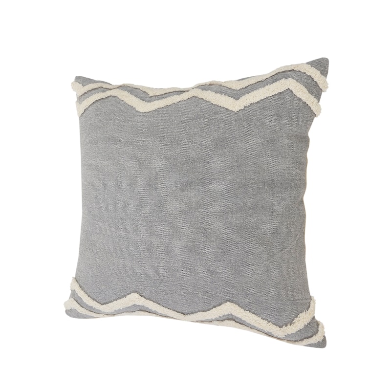 Sevita Soft Chevron Bordered Throw Pillow, Single or Set of 2