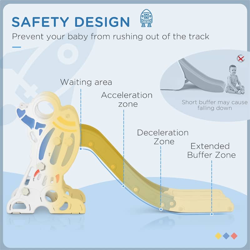 Kids Indoor Slide,Small Toddler Slide,Space Toy Playset for Girls&Boys