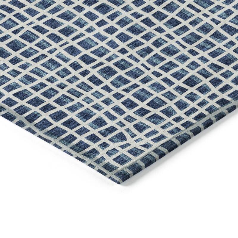 HomeRoots Striped Transitional Rectangle Outdoor Rug