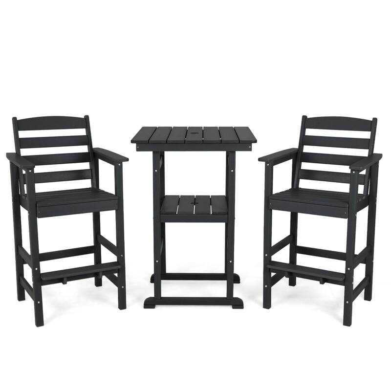 Vrakae 3-Piece Outdoor Height Bar Bistro Set