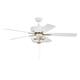 Option White / White/Washed Oak Blades / Satin Brass