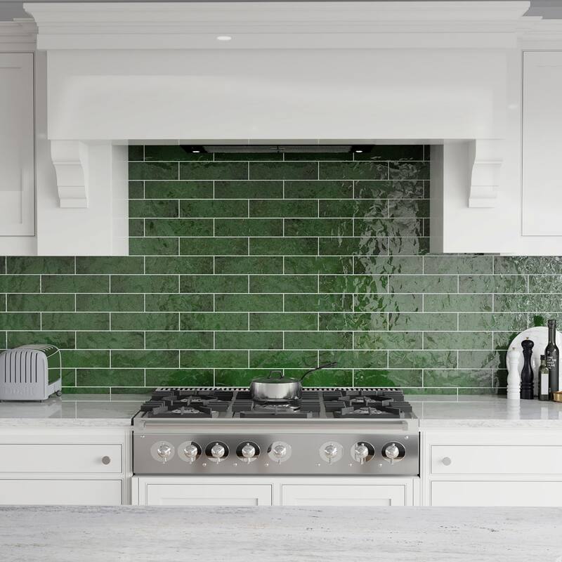 Merola Tile Viva Antic Verde 3" x 12" Ceramic Wall Tile