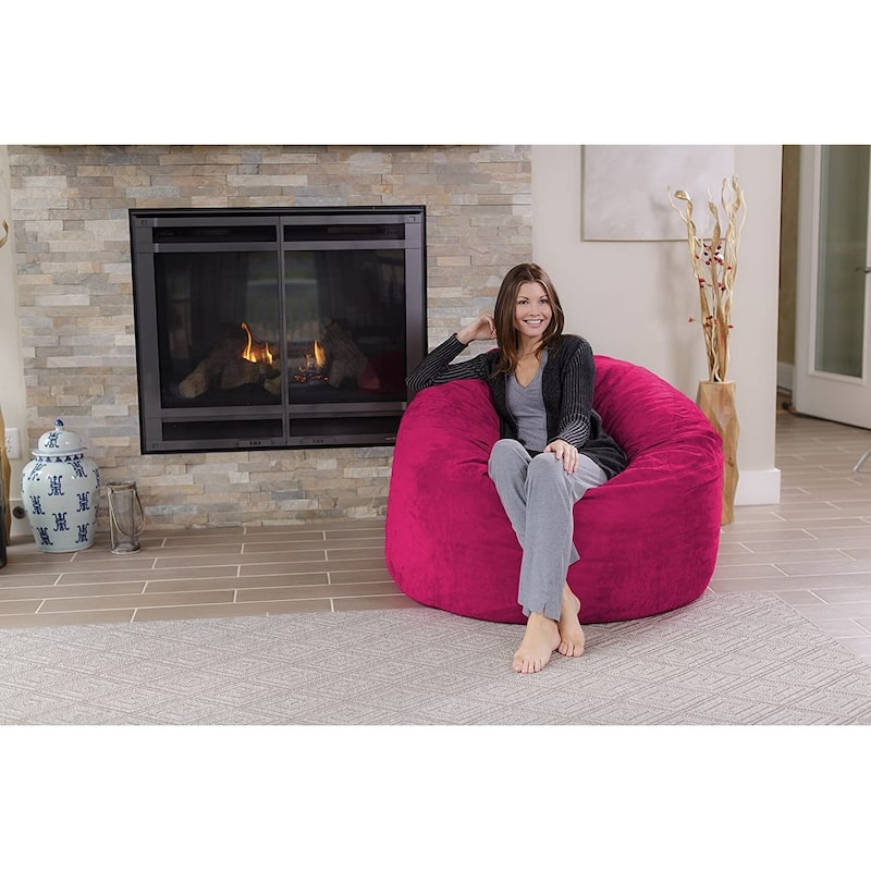 Bean Bag Chair 4-foot Memory Foam Removable Cover Bean Bags