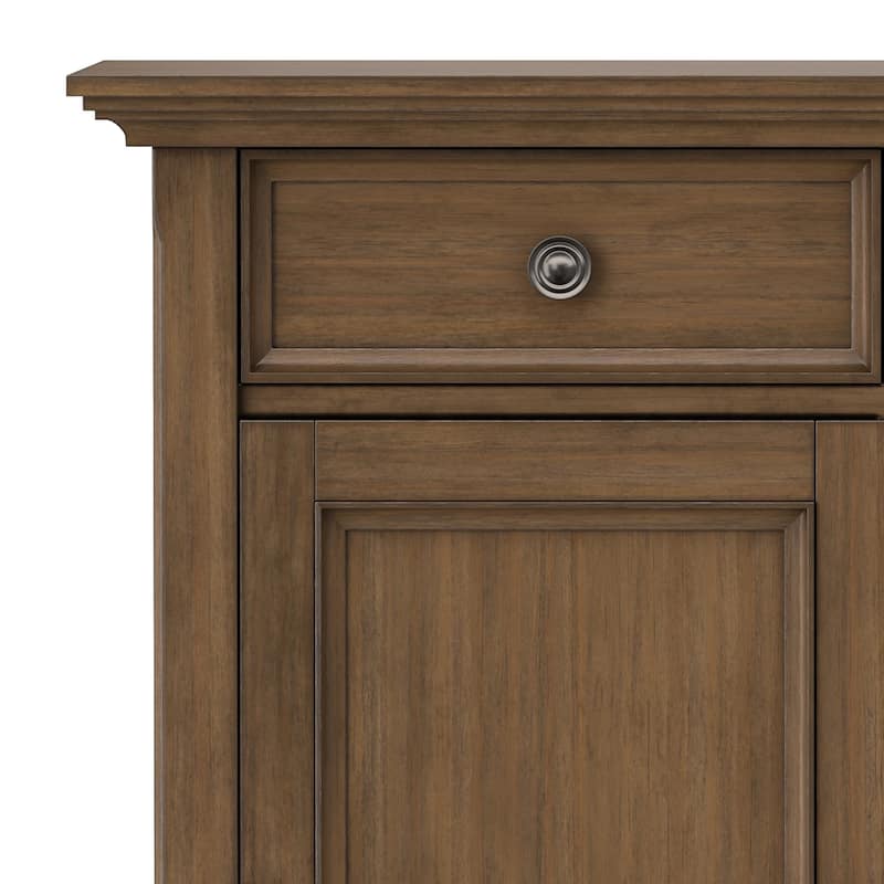WYNDENHALL Halifax SOLID WOOD 36" Wide Transitional Entryway Storage Cabinet - 12"D x 36" W x 36"H