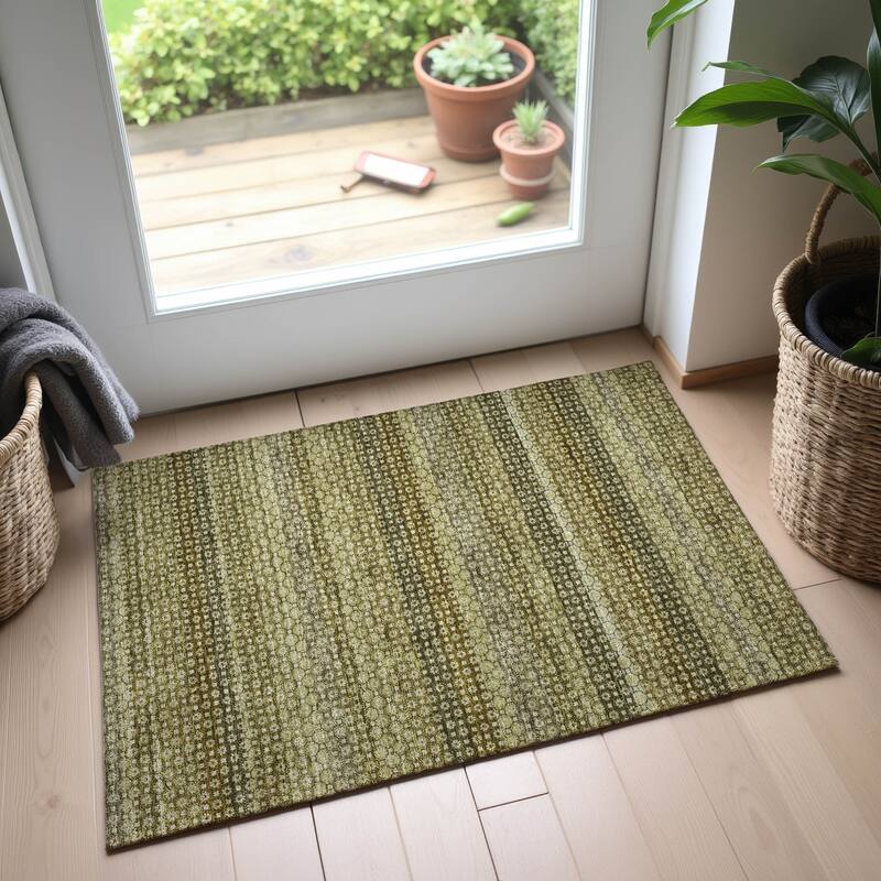 Premium Washable Super Soft Moroccan Ombre Mayfield Rug - Aloe - 1'8" x 2'6"