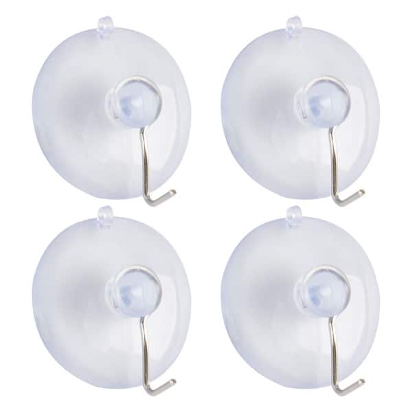 Suction Cup Hook 1.6 Removable Metal Hook Wall Vacuum Hooks Hangers -  Clear - Bed Bath & Beyond - 32864680