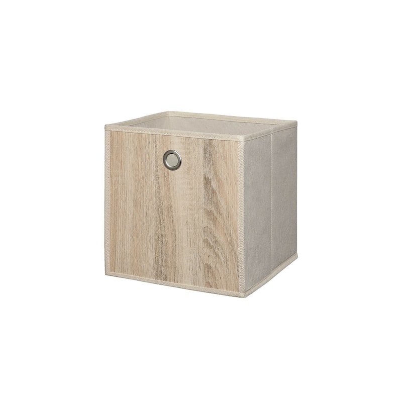 Organize It All Faux Wood Storage Cube - 10"x10"x10"