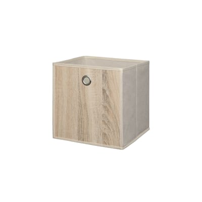 Organize It All Faux Wood Storage Cube - 10"x10"x10"