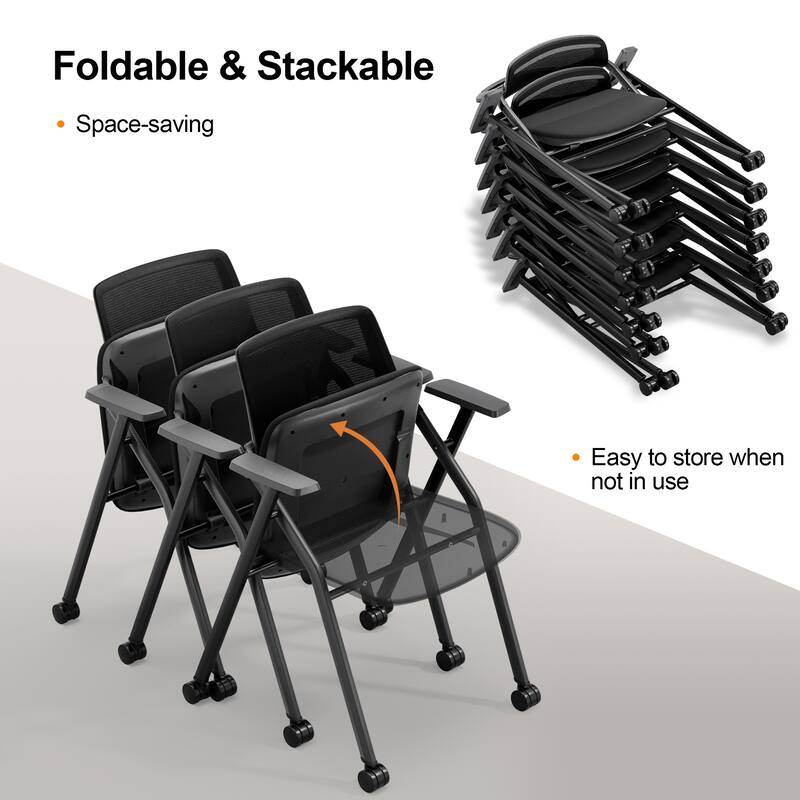 63'' Flip-top Office Confrence Table Set with Chair