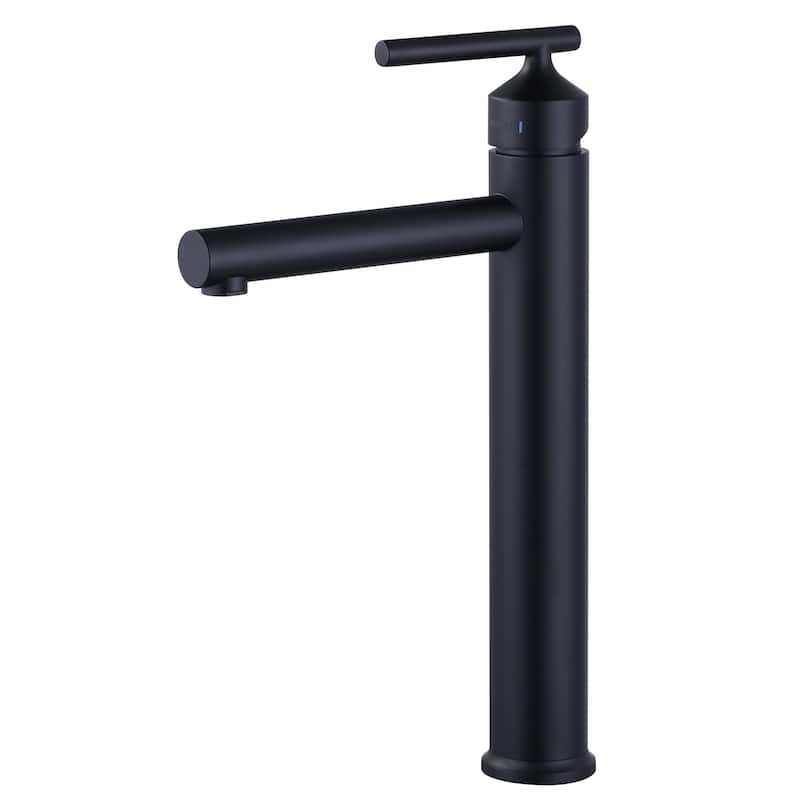 WOWOW Black Vessel Sink Faucet Single Handle Bathroom Faucet