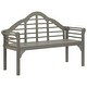 preview thumbnail 10 of 30, vidaXL Patio Queen Bench with Cushion 53.1" Solid Acacia Wood - 53.2" x 21.7" x 37.4"
