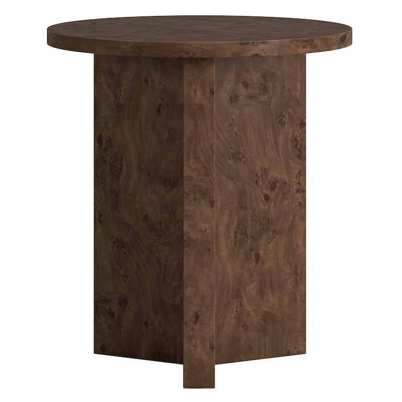 Anders 20" Wide Burled Side Table - 20" Wide