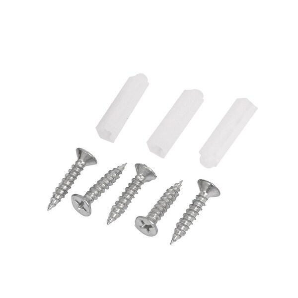 Home Office Door Magnetic Stopper Holder Silver Tone w Screws