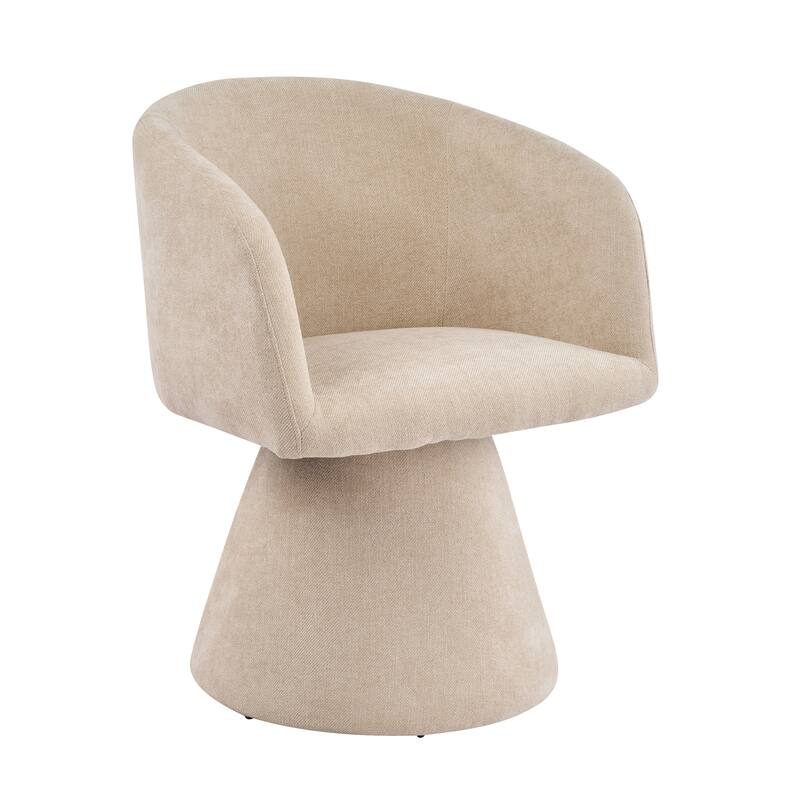 Christopher Knight Home - 180° Swivel Upholstered Dining Chairs with Metal Frame (Set of 2)