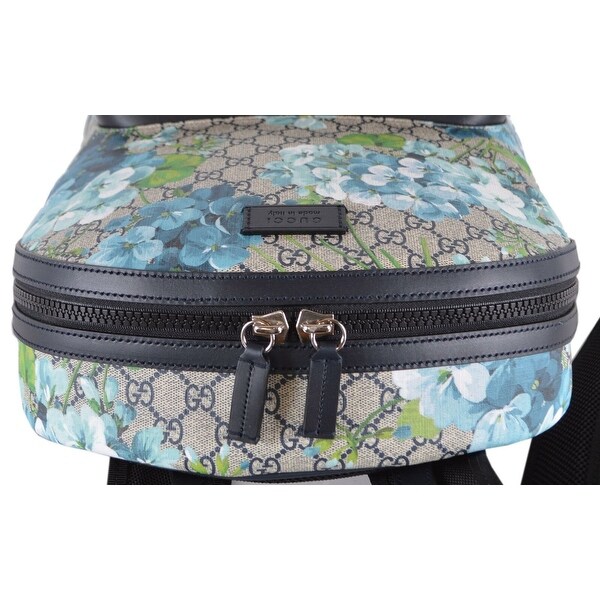 gucci blue blooms backpack