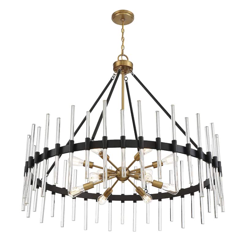 Savoy House 1-1934-12 Santiago 12 Light 45" Wide Crystal Chandelier