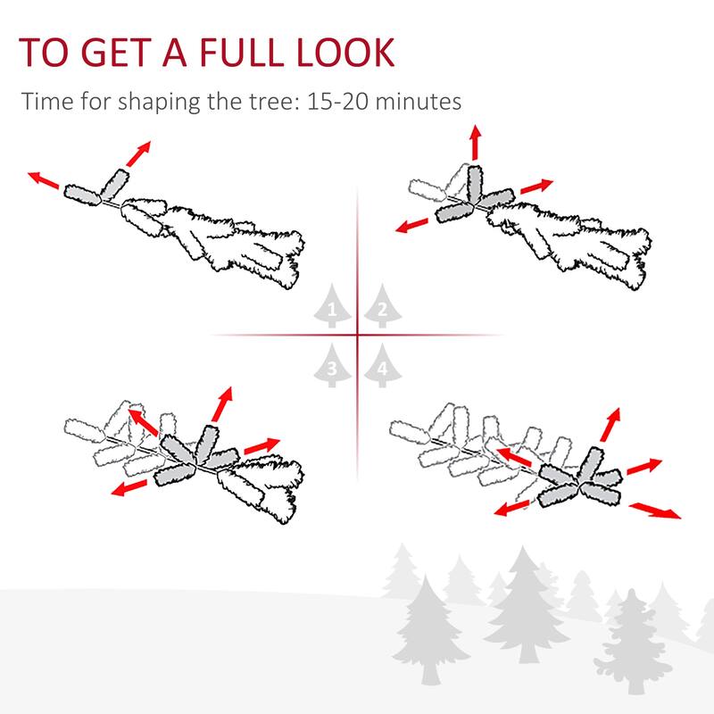 7FT Unlit Slim Pencil Christmas Tree, Artificial Douglas Fir with 818 Tips, Realistic Branches & Lightweight Base