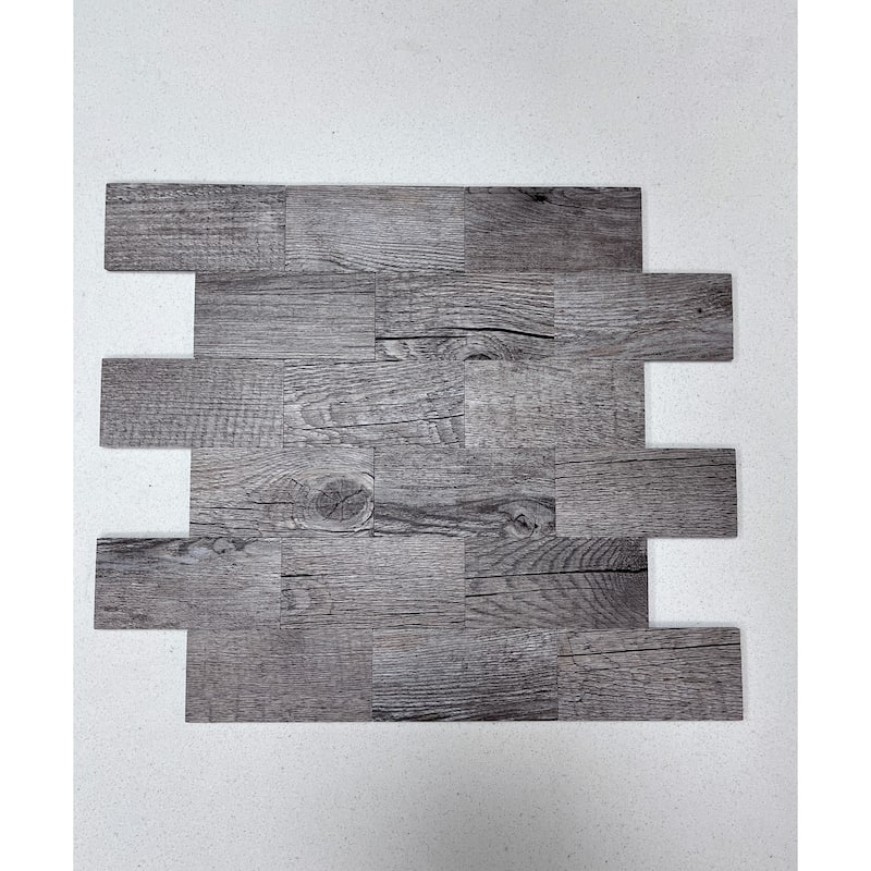 Art3d 11.5"x11.4" Peel and Stick Tile (10-Pack) PVC Composite Laminate Material