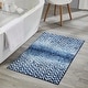 preview thumbnail 113 of 123, Better Trends 100% Micro Polyester Knitted Bathroom Rugs - Casablanca Collection with Chevron Pattern, Machine Washable Bath Mat 24" x 40" Rectangle - Blue