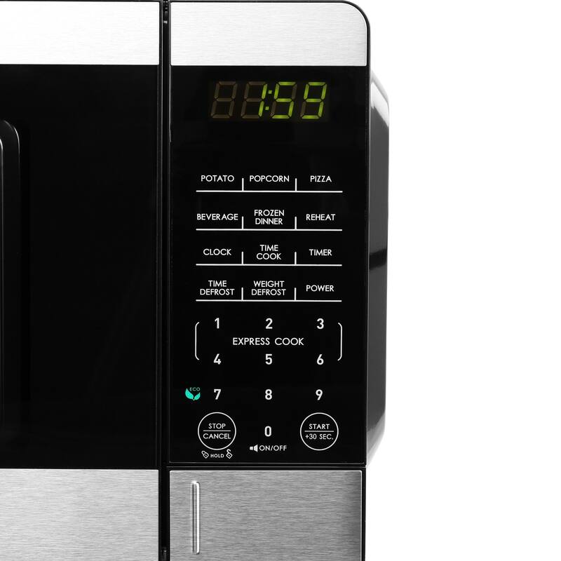 0.7 Cu. Ft. 700 Watt Countertop Microwave Oven in Silver