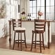 preview thumbnail 3 of 43, Verona Linen Ladder Back Swivel Bar Stool by iNSPIRE Q Classic