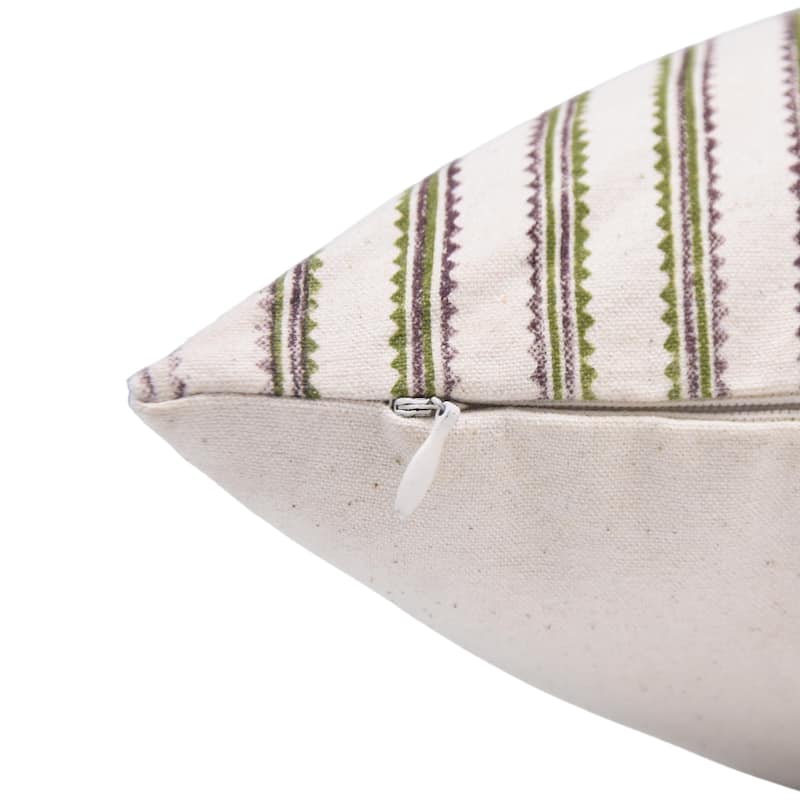 Cotton Outdoor Sofa Block print pillow Cover - Pahadi
