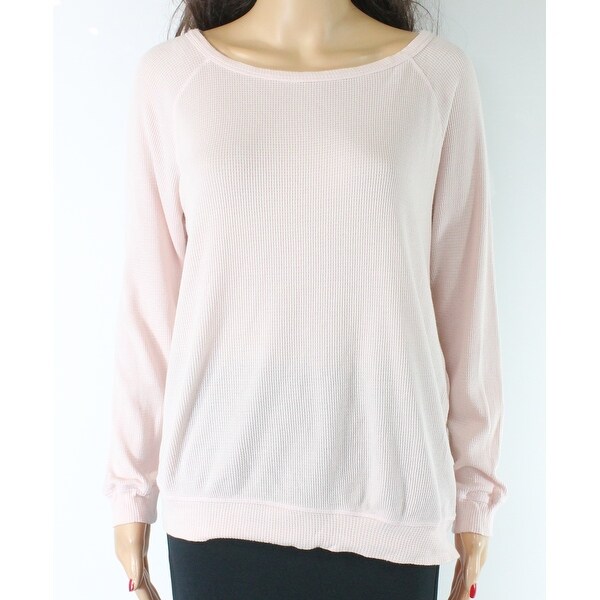 womens pink thermal top