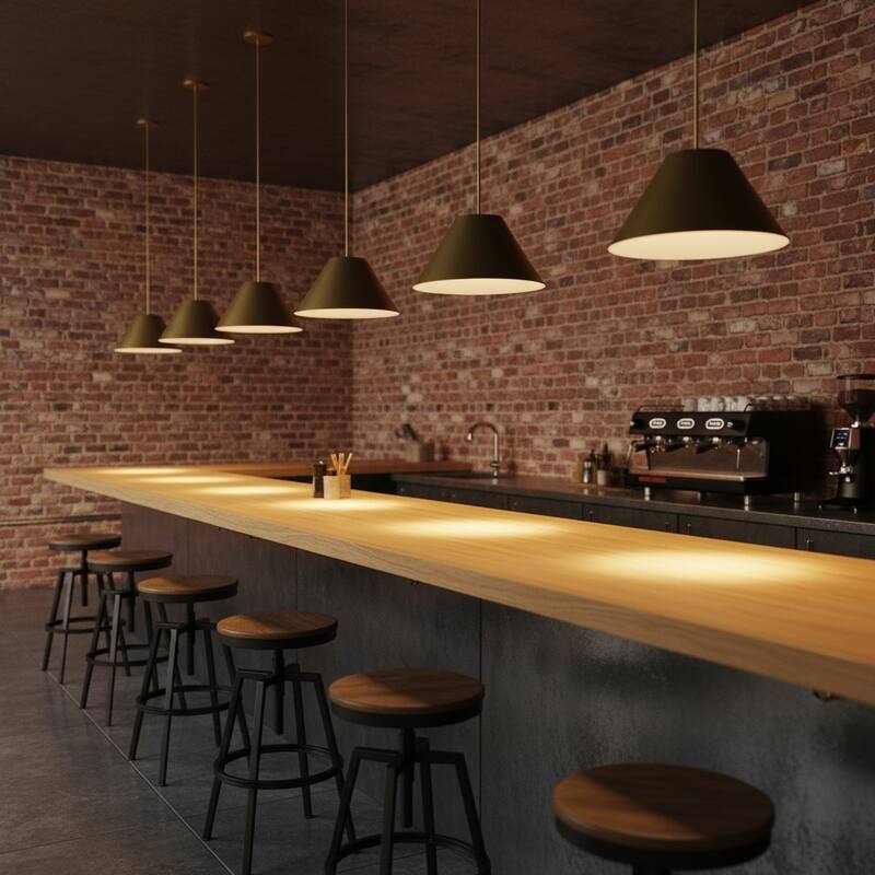 22 inch Integrated LED Pendant Light Diameter 5 Color Temperature Dimmable