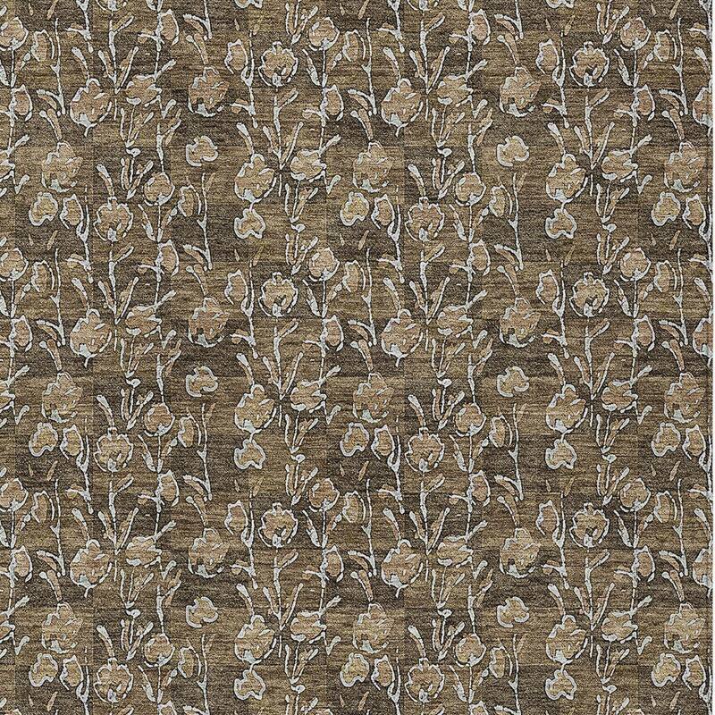 HomeRoots Floral Transitional Rectangle Outdoor Rug
