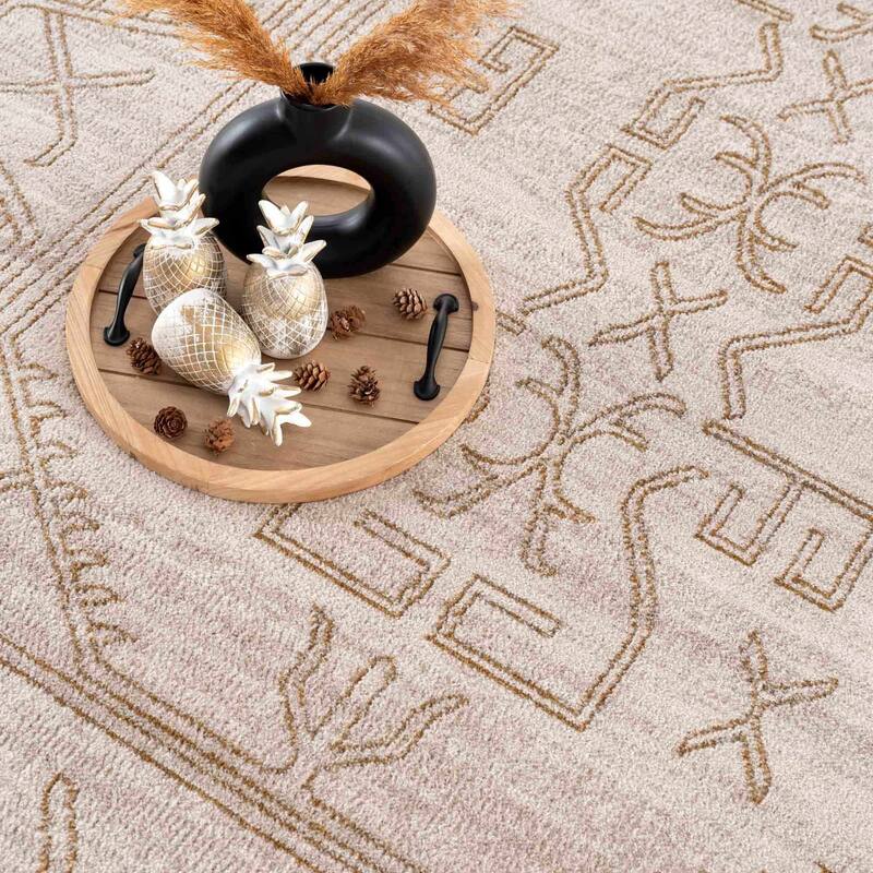 Pertek Bohemian Farmhouse Traditional Area Rug