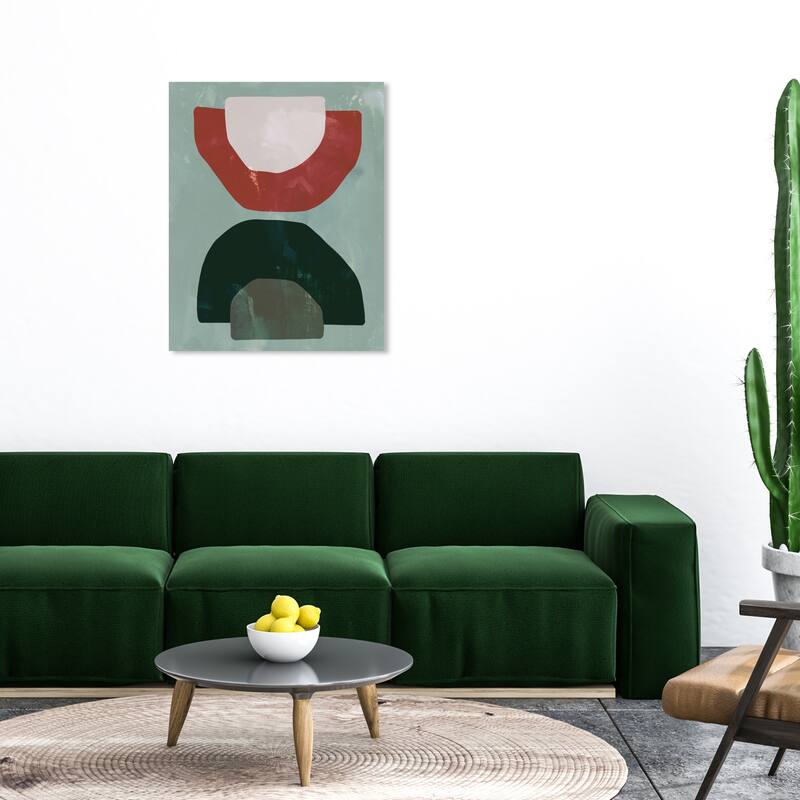 Wynwood Studio Canvas Abstract Cohesion Gray Rustic Wall Art Canvas Print - 30 x 36